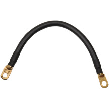 Battery Cable — 4 AWG, 254 mm (10"), Black, Ring terminal