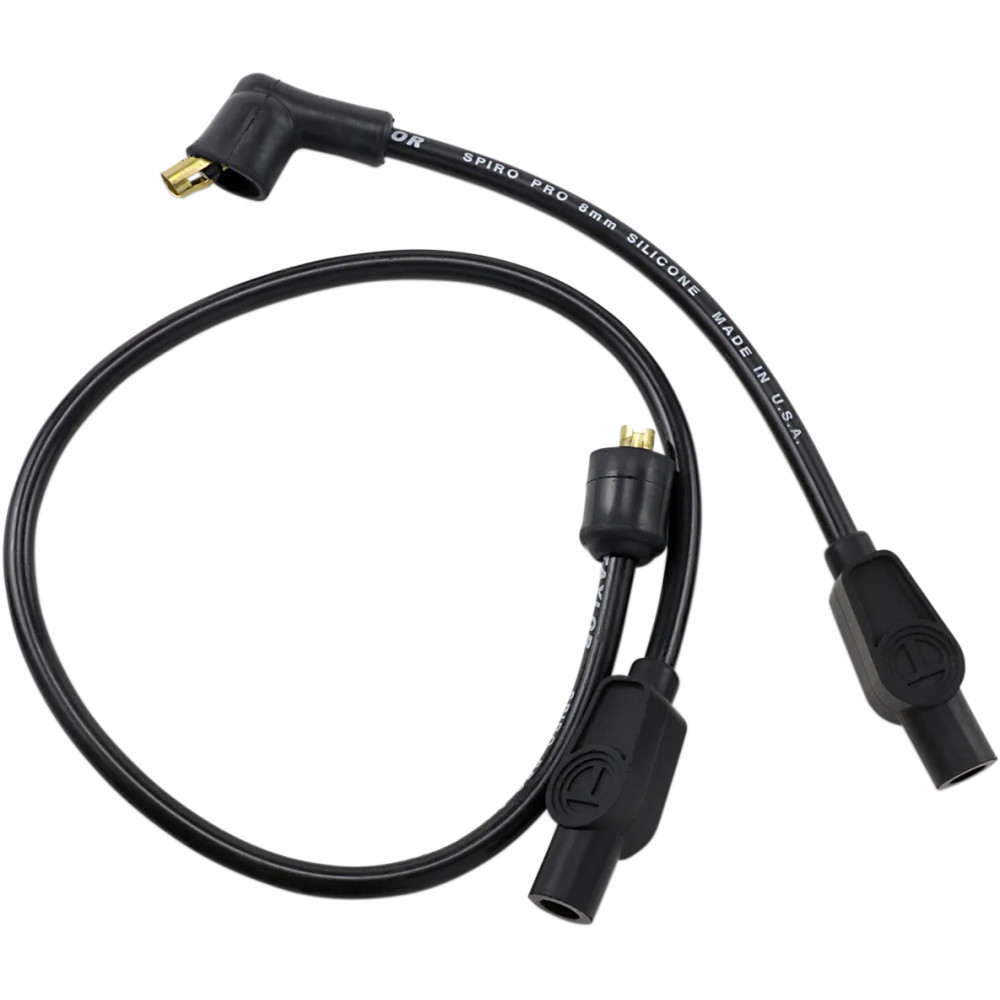 Custom-Fit Spark Plug Wire Kit — 8 mm, 21.5 in, Black