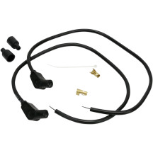 Universal Spark Plug Wire Kit — 61 cm (24 in), 8 mm, 135°, Black