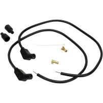 Universal Spark Plug Wire Kit — 61 cm (24 in), 8 mm, 135°, Black