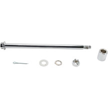 Rear Axle Kit — 19.1 mm (3/4"), 32.07 cm (12-5/8"), Chrome