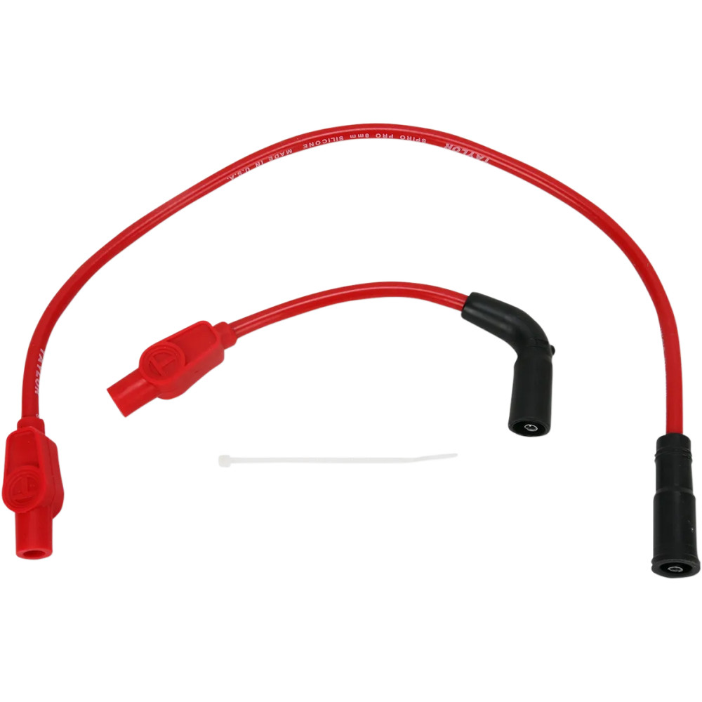 Custom-Fit Spark Plug Wire Kit — 8 mm, 54.5 cm (21.5"), Red
