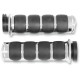 ISO®-Grips para Harley — diámetro de manillar 25.4 mm (1"), negro/cromo