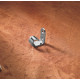 Soporte del cable de embrague — Cromado, cable sencillo
