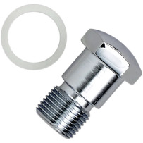 Tachometer Drive Block-Off Plug — Chrome