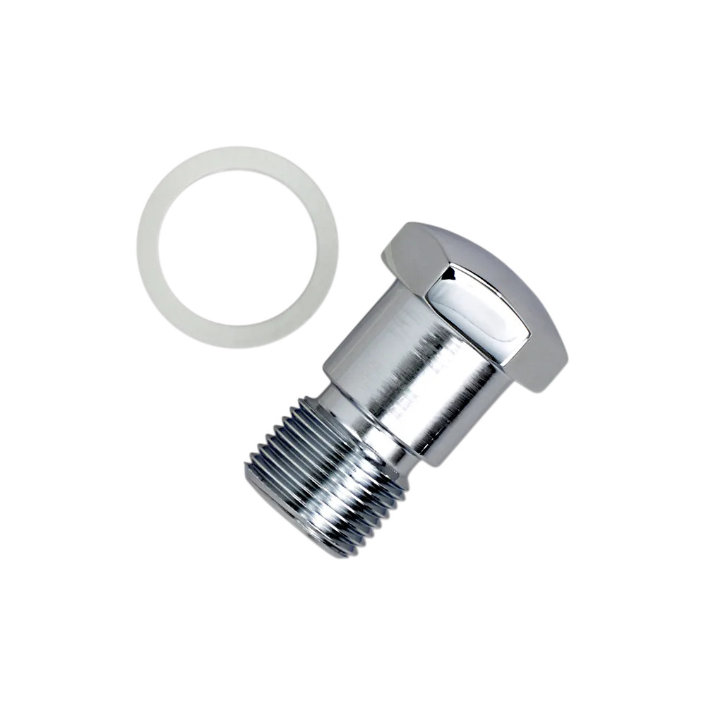 Tachometer Drive Block-Off Plug — Chrome