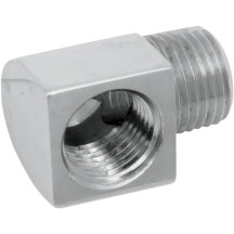 Hose and Tank Fitting — 1/8" NPT male, 90°, Chrome