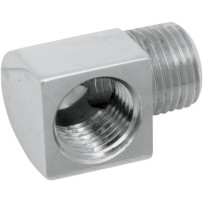 Hose and Tank Fitting — 1/8" NPT male, 90°, Chrome