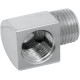 Hose and Tank Fitting — 1/8" NPT (Male), 90° angle, Chrome