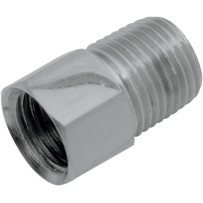 Hose and Tank Fitting — Chrome, 1/8" NPT male