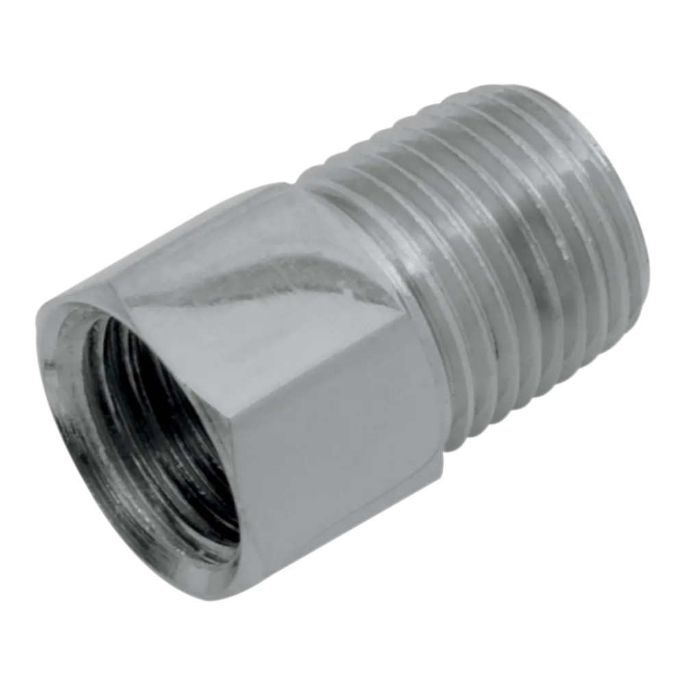 Hose and Tank Fitting — Chrome, 1/8" NPT male
