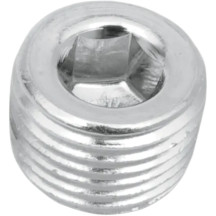 Hose and Tank Fitting — 1/8" NPT male, straight, Chrome