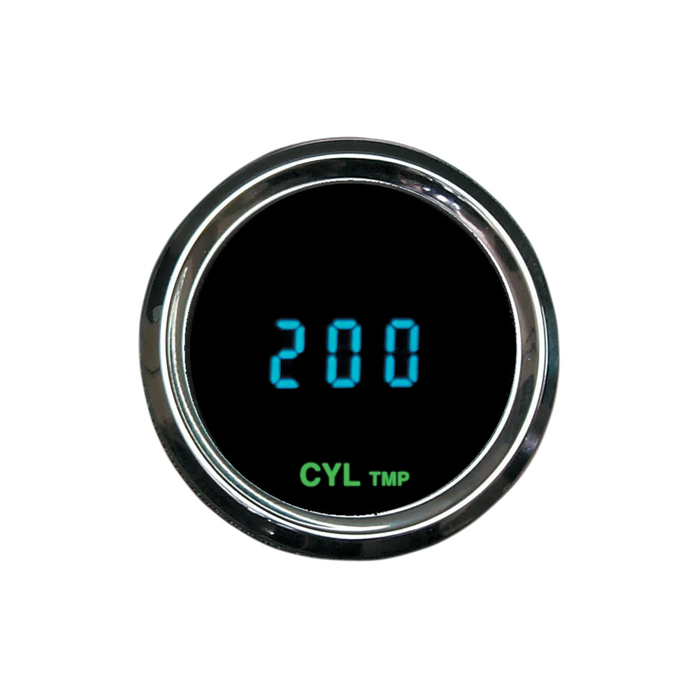 Instrumentos digitales Odyssey II — 52 mm (2-1/16"), Temperatura del motor, Negro