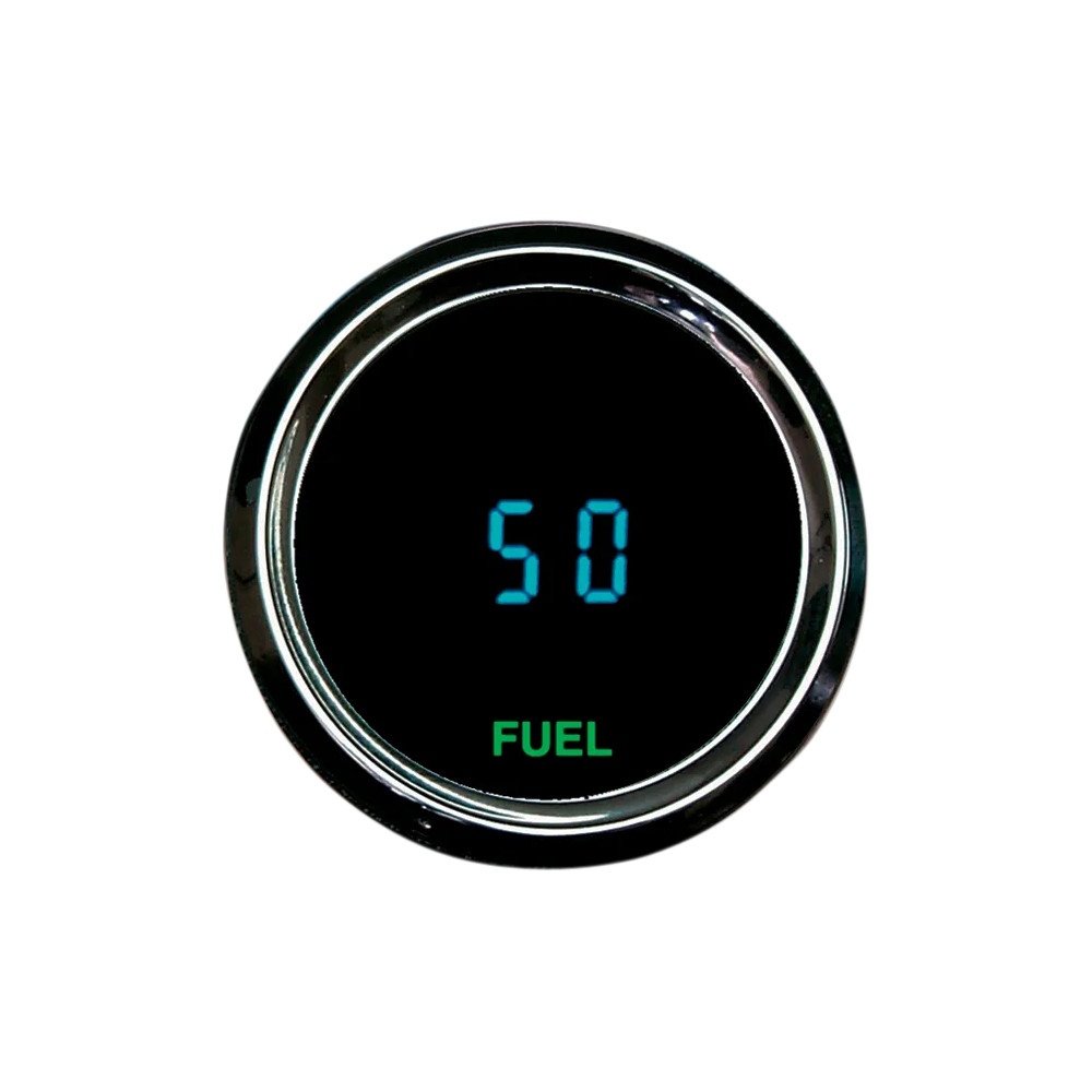 Odyssey II Instrumentos digitales — Indicador de combustible digital, 52 mm (2-1/16"), pantalla azul