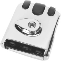 Pilot™ Brake Pedal — Black and Chrome, Fixed