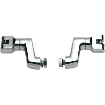 Offset Peg Mounts — 1/2-13 male mount, pair, chrome