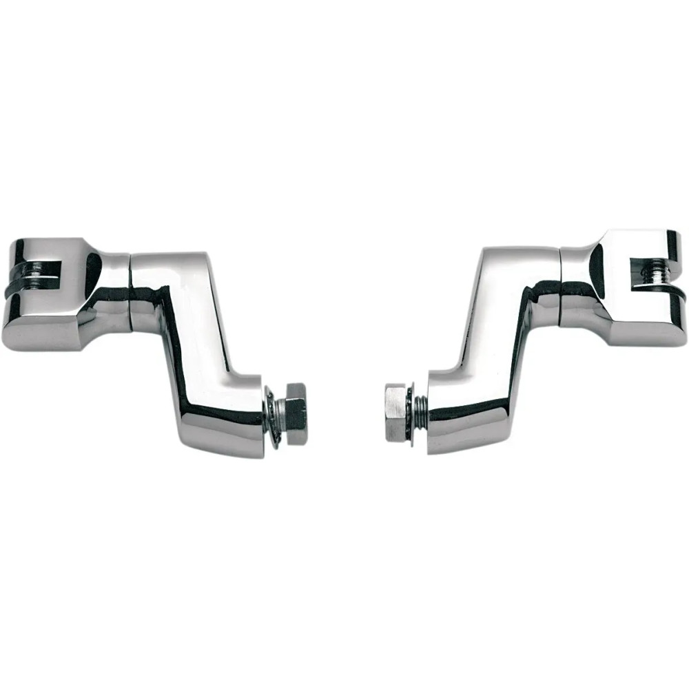 Offset Peg Mounts — 1/2-13 male mount, pair, chrome