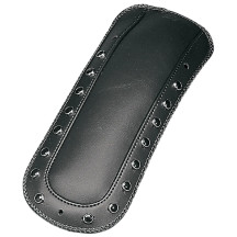 Babero de guardabarros para asiento individual — Negro, Cromo, 14-1/4"
