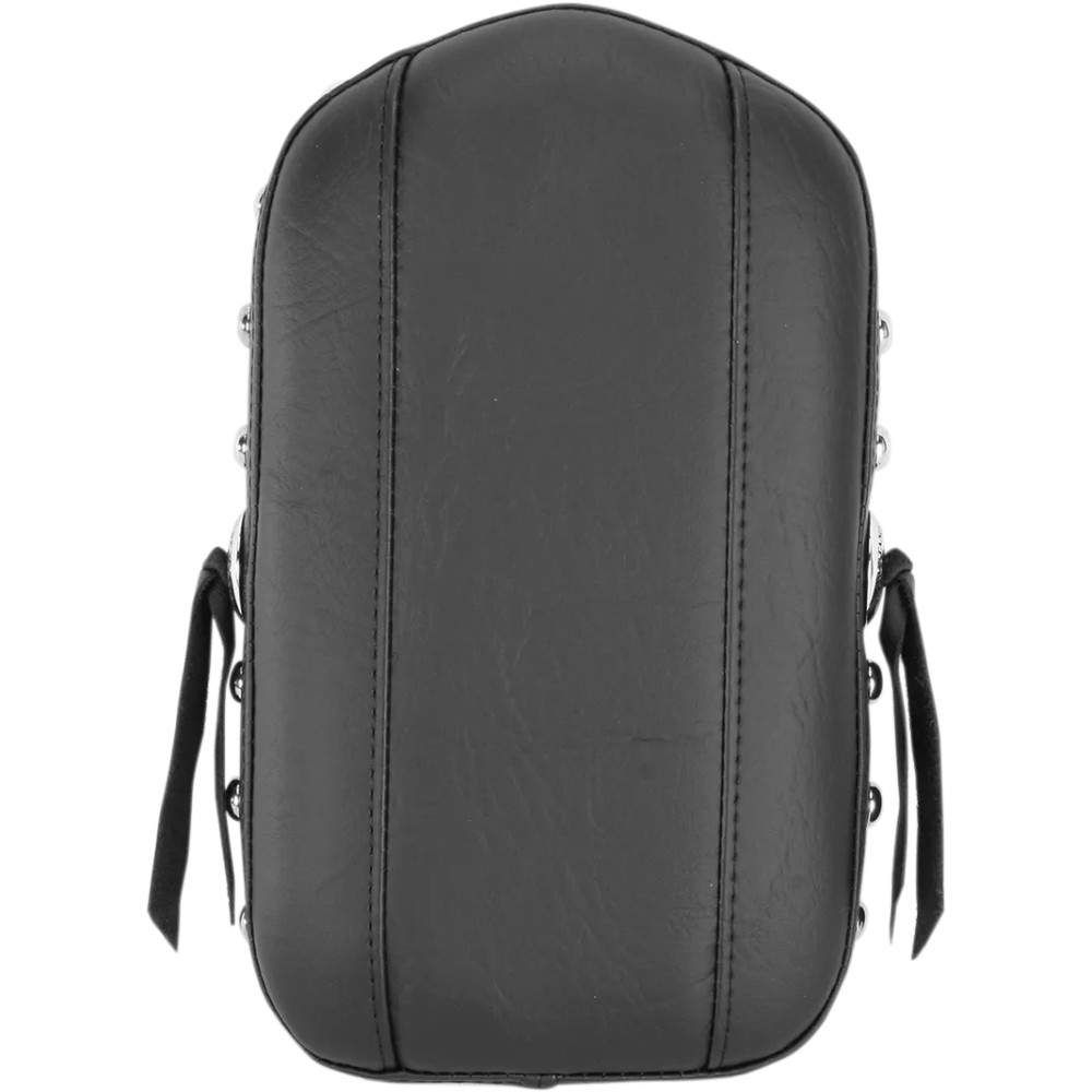 Bracket-Style Sissy Bar Pad — 11" H, 6-1/2" W, fits welded-plate or no-insert bars, Black