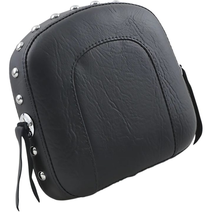 Bracket-Style Sissy Bar Pad — 9 in H, 9.5 in W, Black