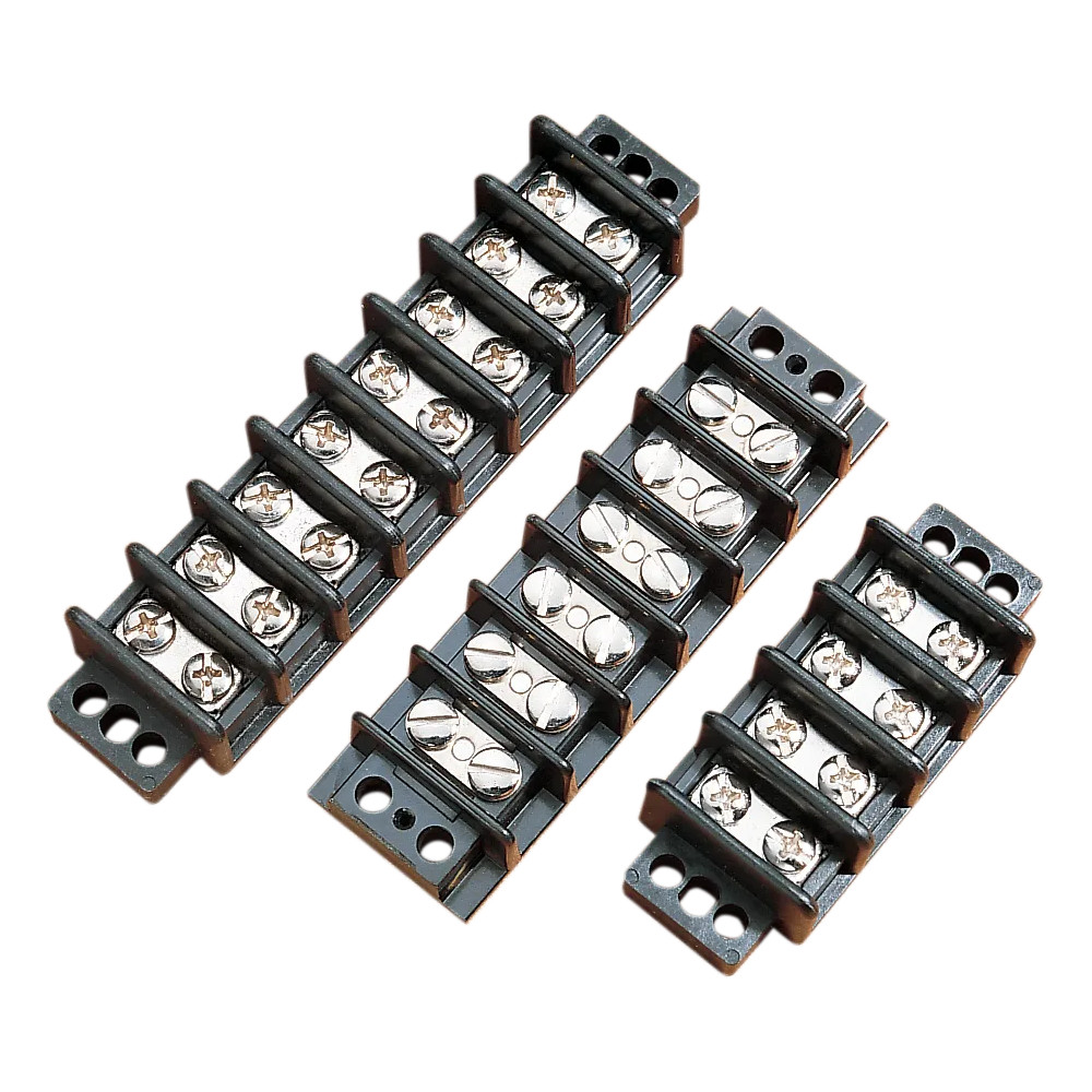 Junction Block — 8-pin, with screws, black