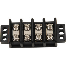 Junction Block — 8-pin, with screws, black
