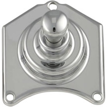 Solenoid End Cover with Starter Button — Solenoid, Starter, Kit, Chrome