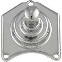 Solenoid End Cover with Starter Button — Solenoid, Starter, Kit, Chrome