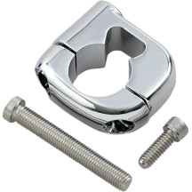 Handlebar Turn Signal Clamp — 25.4 mm (1 in), Chrome
