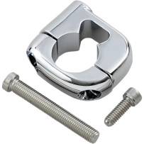 Handlebar Turn Signal Clamp — 25.4 mm (1 in), Chrome