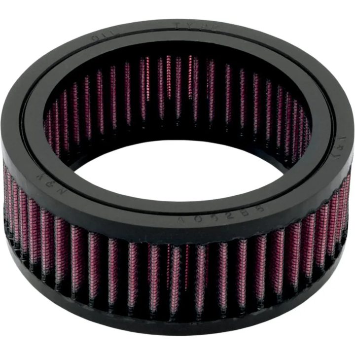 Filtro de aire de reemplazo High-Flow — 102.00 mm diámetro interior, 51.00 mm altura, Rojo