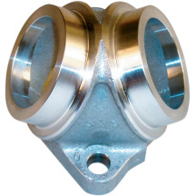 Colector de admisión estándar — motores 80 cu in, carburadores Super E y B, plateado