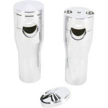 Elevadores Elite personalizados de aluminio mecanizado — 25.4 mm (1"), 10 cm (4"), para FXSTS Triple Trees