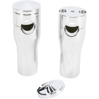 Elevadores Elite personalizados de aluminio mecanizado — 25.4 mm (1"), 10 cm (4"), para FXSTS Triple Trees