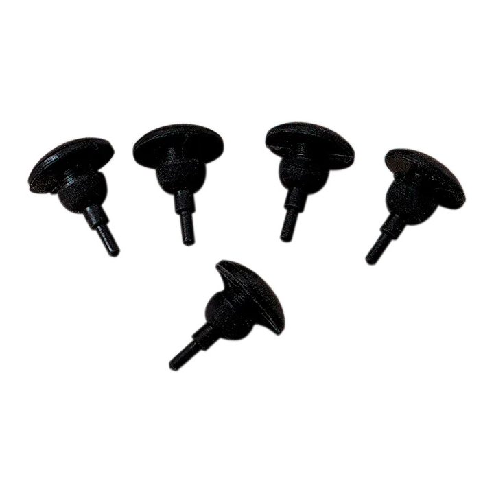 Tope para pata de cabra — Paquete de 5, Negro