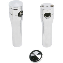 Elevadores Elite personalizados de aluminio mecanizado — 25,4 mm (1") de sujeción, 15 cm (6") de elevación, FXSTS triple trees, 