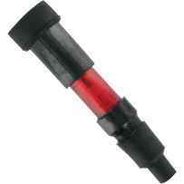 Flashing Spark Plug Cap — 10 mm, 12 mm, 14 mm, threaded stud, red