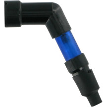 Flashing Spark Plug Cap — 10 mm, 12 mm, 14 mm, Threaded stud, Blue