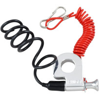 Tether Kill Switch — 22 mm (7/8”), Aluminum, Black, Orange