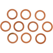 Copper Crush Washers for Wheel Cylinder Bolt — 10 pack, Rear
