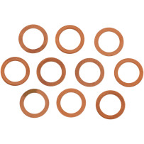 Copper Crush Washers for Wheel Cylinder Bolt — 10 pack, Rear