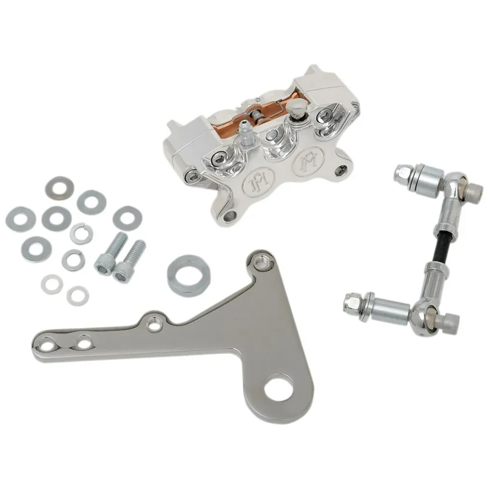 Shovelhead Classic Caliper Kit — 254 mm (10"), 4-piston, Polished