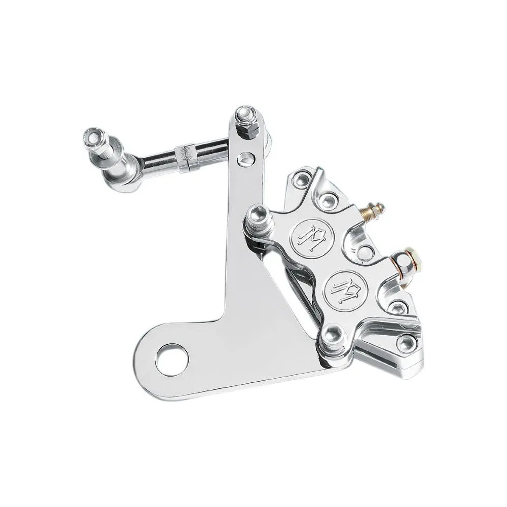 Shovelhead Classic Caliper Kit — 254 mm (10"), 4-piston, Chrome