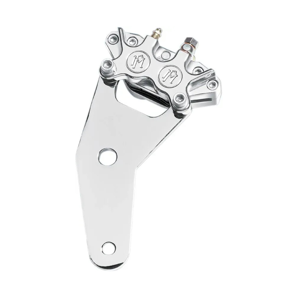 Shovelhead Classic Caliper Kit — 254 mm (10"), 4 Piston, Rear, Chrome