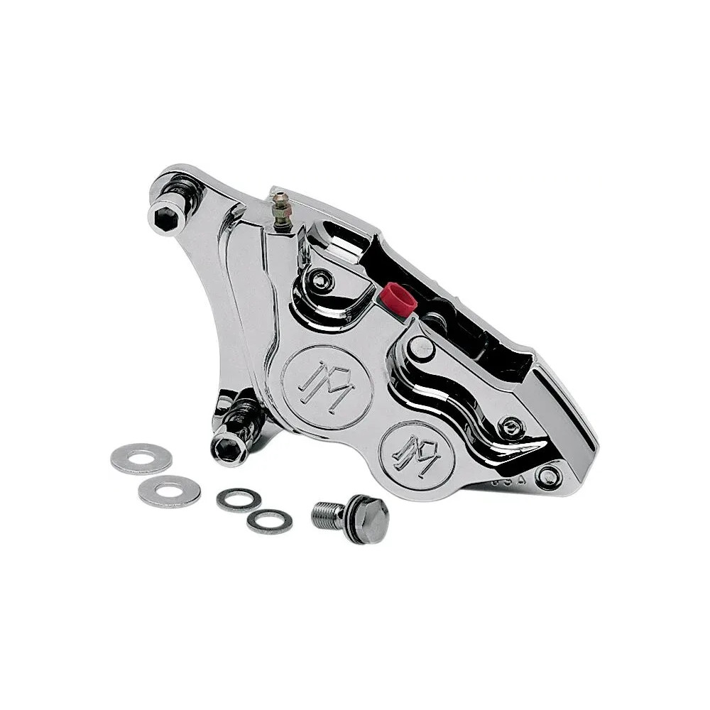 Four-Piston Differential-Bore Caliper — 4-piston, 292 mm rotor, Front Right, Polished