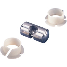 Clutch/Brake Cable Anchor Pin and Bushing — Pivot pin, polished silver