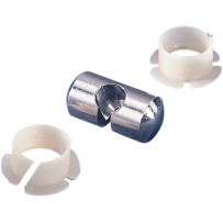 Clutch/Brake Cable Anchor Pin and Bushing — Pivot pin, polished silver