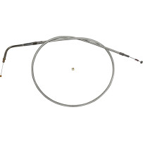 Sterling Chromite II® Braided Cable for Harley-Davidson — 38 in housing, 45° elbow, chrome