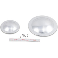 Polished Domed Pulley Cover Kit — 47-tooth