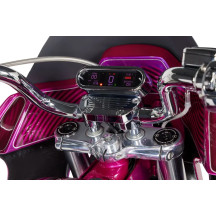 Speedometer Mount — 25.4 mm (1") handlebar, 35° straight riser, Chrome
